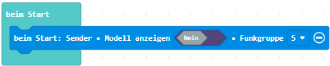 Funkgruppe ändern